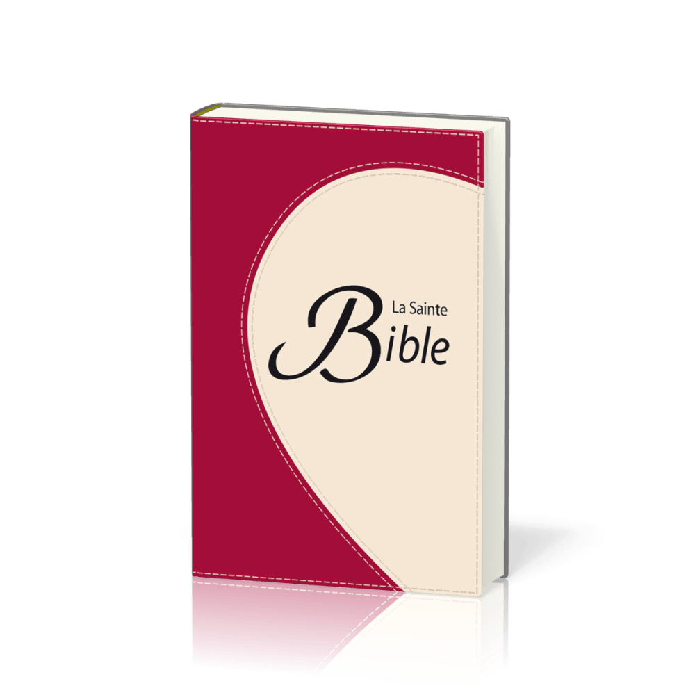 Bible Segond 1910 souple framboise tranche or