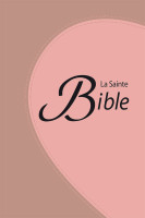 Bible Segond 1910 souple duo saumon rose, tranche or - avec fermeture