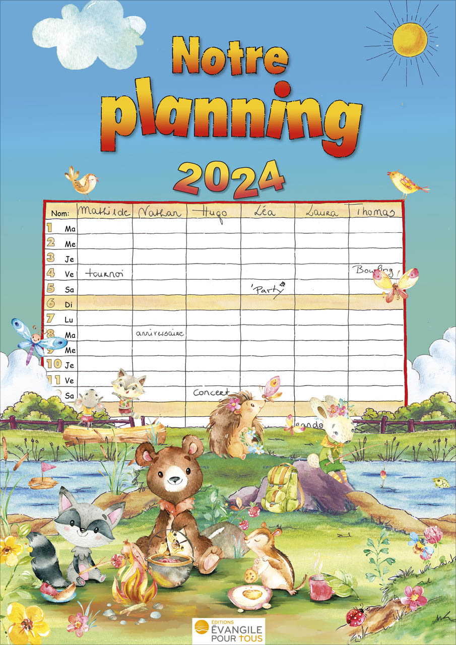 Calendrier Notre planning - mural