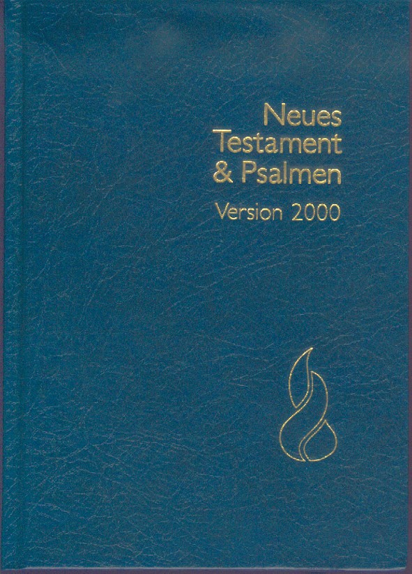 Allemand, Nouveau Testament, Psaumes Schlachter 2000, maxi relié bleu