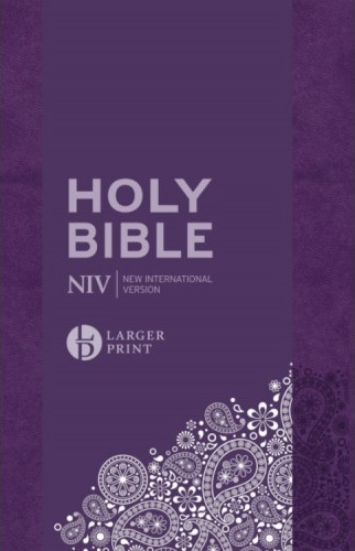 Anglais, Bible NIV Larger print personal purple soft-tone Bible