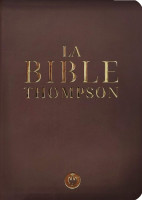 Bible Thompson version Colombe - Luxe, couverture souple marron, tranche or