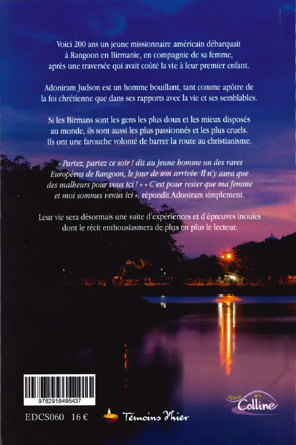 Splendeur de Dieu (La) - Adoniram Judson en Birmanie