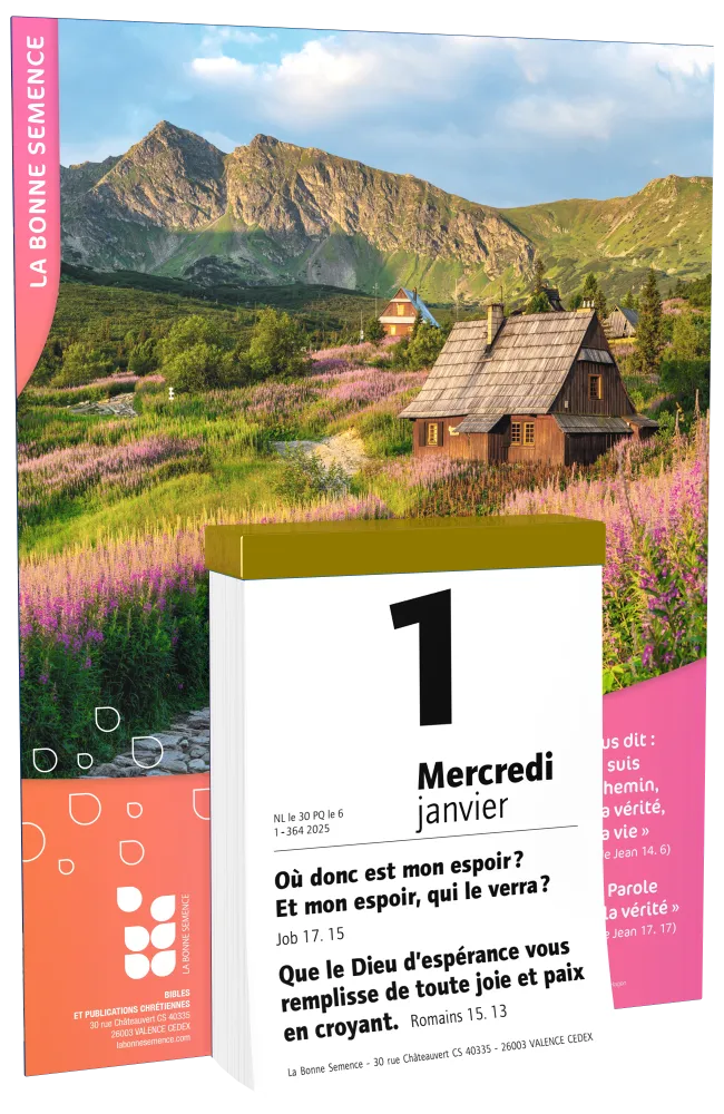 Calendrier Bonne Semence Français bloc & plaque