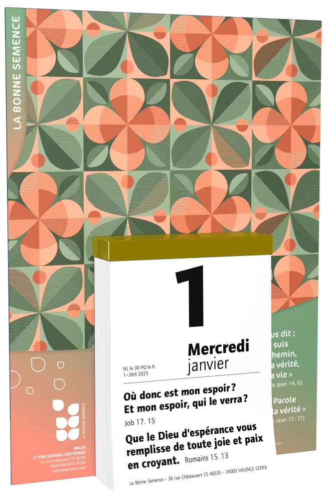 Calendrier Bonne Semence Français bloc & plaque