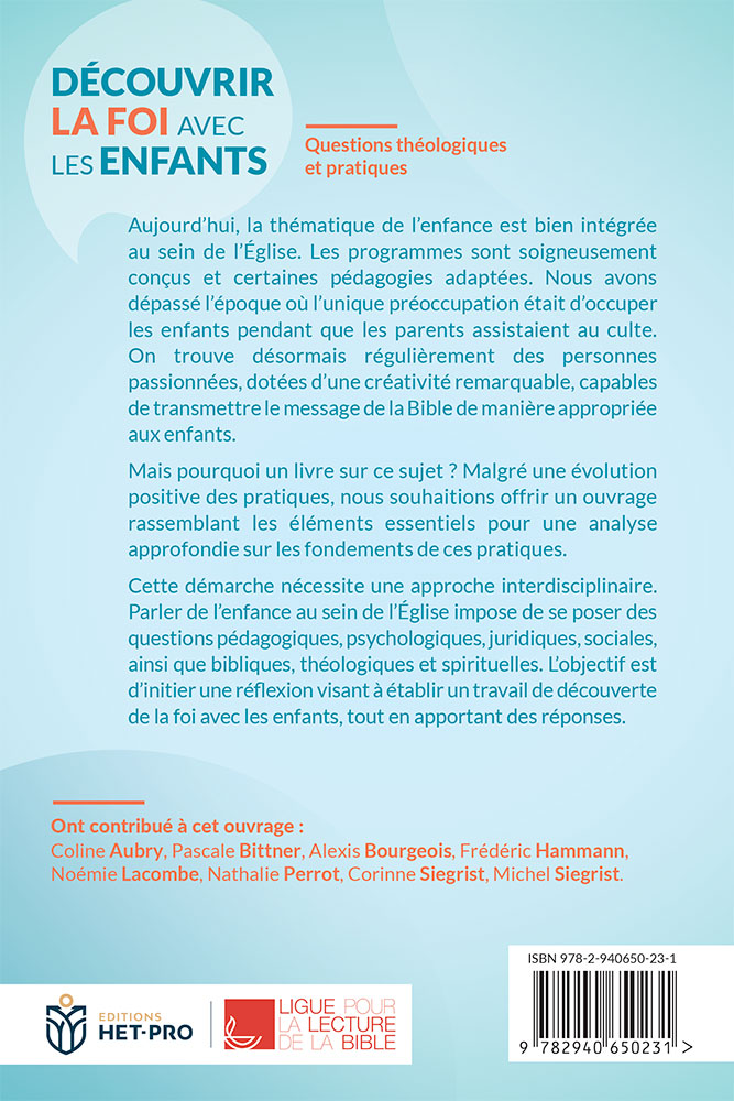 Découvrir la foi avec les enfants - Questions théologiques et pratiques