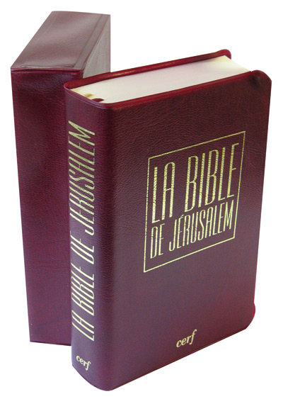 Bible de Jérusalem miniature vinyl bordeaux