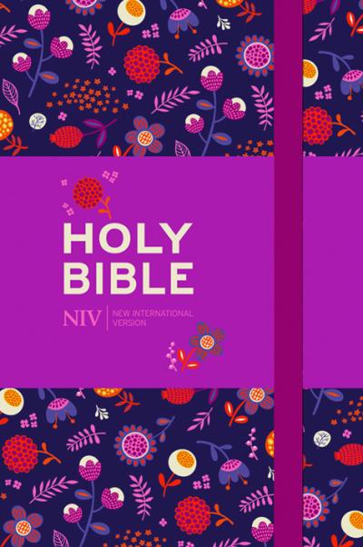 Anglais, Bible NIV, pocket floral notebook Bible