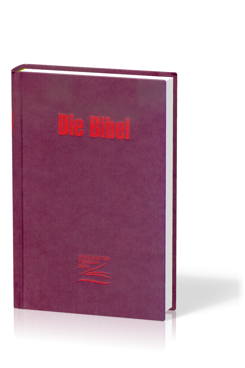 BIBLE SCHLACHTER 2000, MINIATURE, RIGIDE, GRENAT - 255042