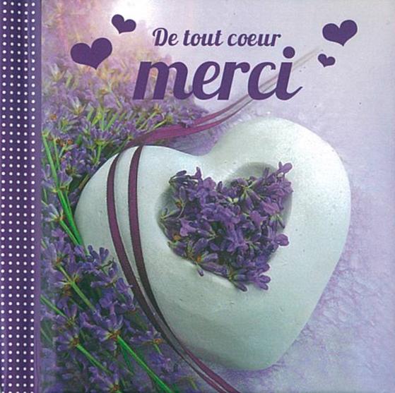 Mini-livre - De tout coeur merci