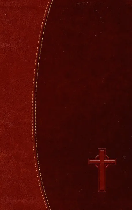 ANGLAIS, BIBLE, NKJV, SIMILICUIR, DUO DE BRUNS AVEC CROIX- FORMAT MOYEN