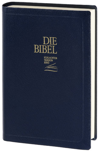 Bible schlachter 2000 - Fibrocuir bleu