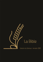 Bible du Semeur 2015 souple cuir noir tranche or rose