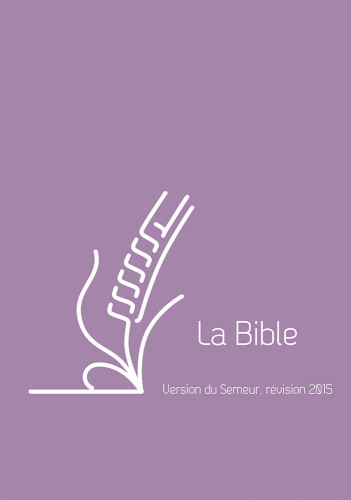 Bible du Semeur 2015 poche souple vivella violet ferm. éclair