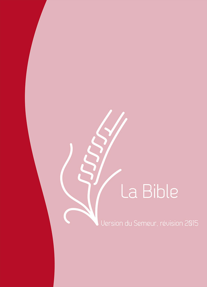 Bible du Semeur 2015 souple vivella duo rouge rose