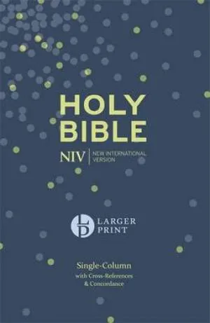Anglais, Bible NIV, larger print with references and concordance
