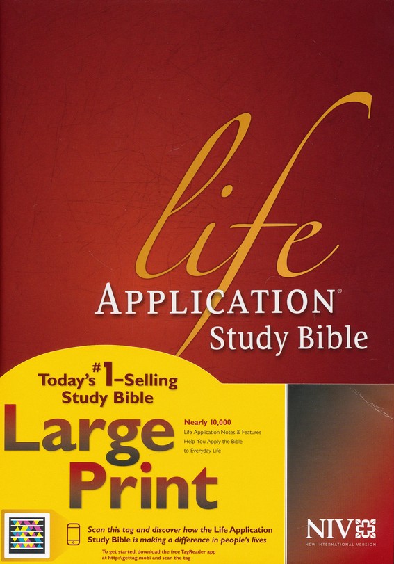 ANGLAIS, BIBLE NIV LIFE APPLICATION STUDY BIBLE - LARGE PRINT