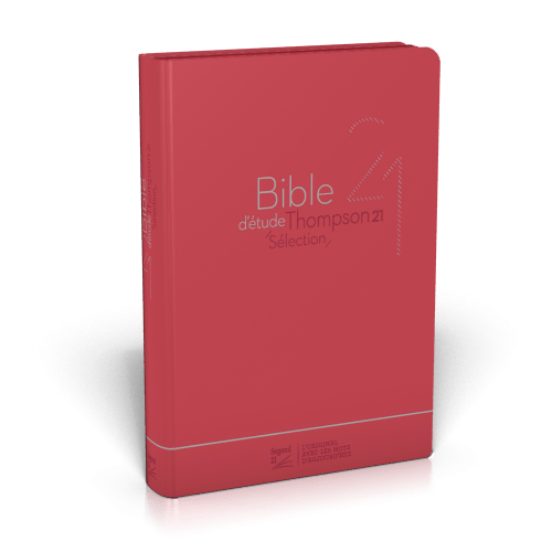 Bible d'étude Thompson 21 Sélection - couverture souple rouge, avec fermeture éclair