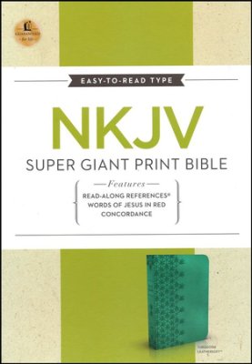 ANGLAIS BIBLE NKJV SUPER GIANT PRINT AVEC REFERENCES