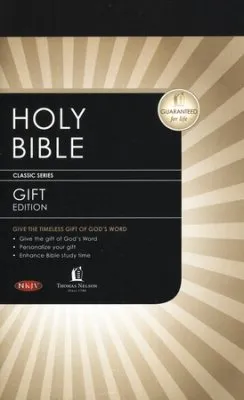 ANGLAIS, BIBLE NKJV - GIFT EDITION - NOIR