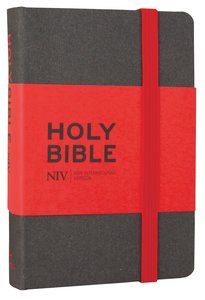 Anglais, Bible NIV, pocket grey notebook Bible