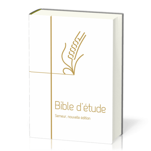 Bible d'étude Semeur 2015 rigide blanc tranche or