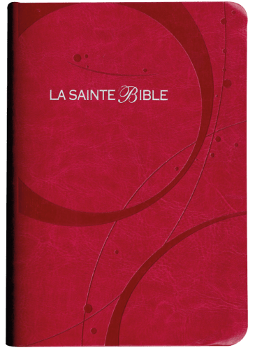 Bible Segond 1910 compacte souple similicuir rose tranche argent