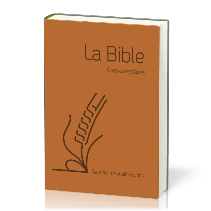 Bible du semeur, gros caractères, souple marron