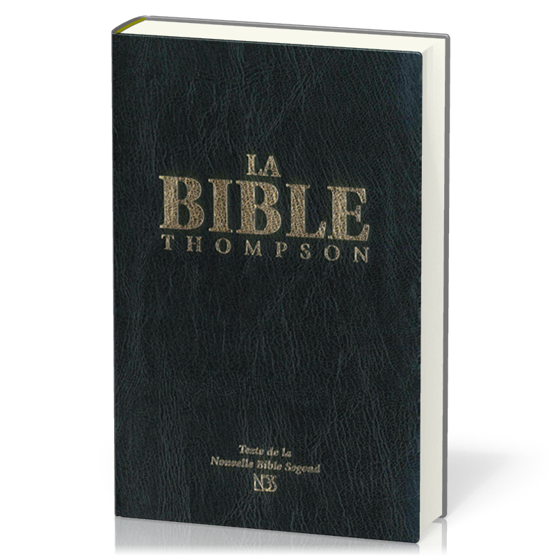 Bible Thompson version NBS - Couverture rigide noire