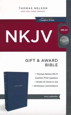 Anglais, Bible NKJV - Blue, red letter edition