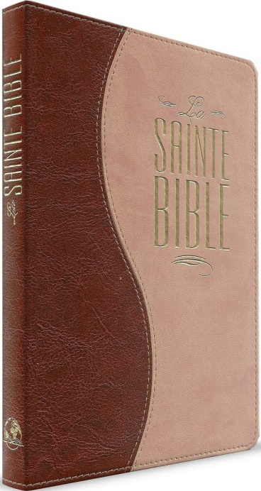 Bible Segond Esaïe 55 souple similicuir duo brun/beige tranche or 449