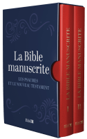 Bible manuscrite (La) - Les Psaumes et le Nouveau Testament écrits à la main (coffret 2 tomes)