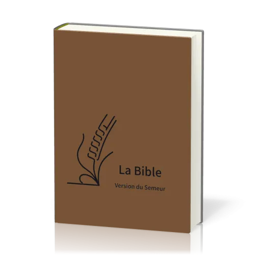 Bible Semeur 2015, couverture textile semi-souple marron, tranche blanche