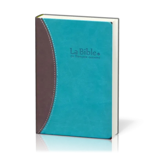 Bible Français courant - compact semi rigide - Vivella duotone tranche or