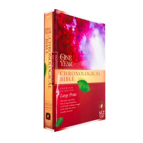 Anglais, Bible NLT - One year chronological bible