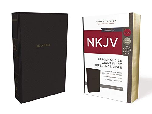 Anglais, Biblie NKJV, Réference, gros caractères, leathersoft