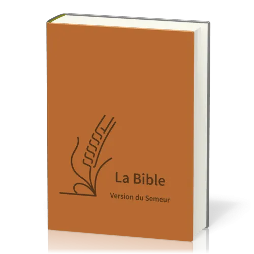 Bible du semeur, gros caractères, semi-souple, textile brun