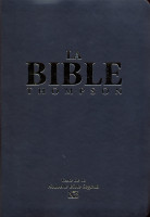 Bible Thompson version NBS - Couverture souple noire, tranche or avec onglets