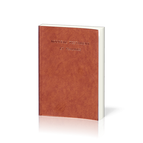 Nouveau Testament et Psaume Segond Segond Colombe, souple vinyle brun