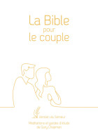 Bible d'étude Semeur 2015 pour le couple couverture souple blanche, tranche dorée