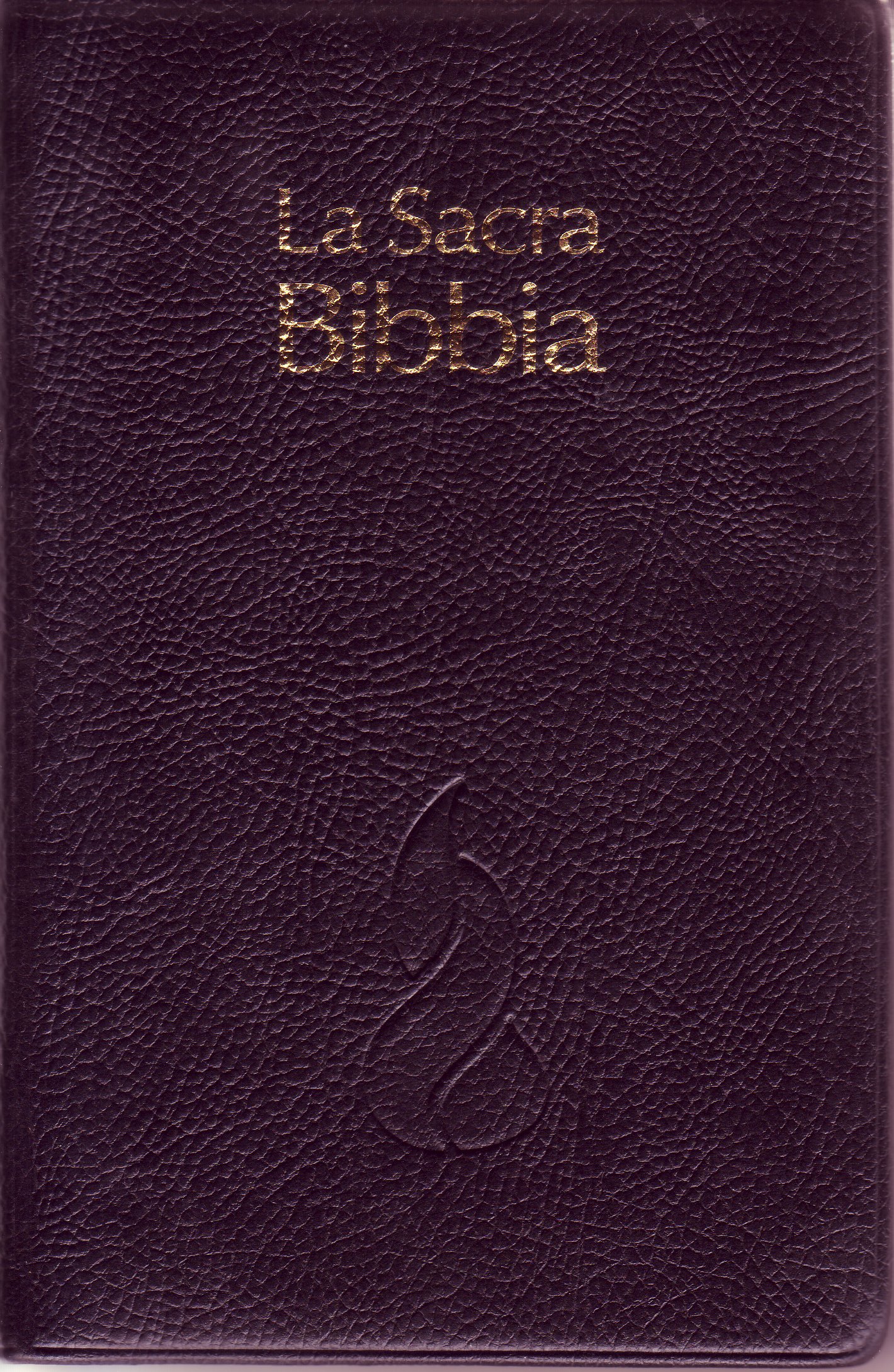 Italien, Bible N.R. souple, noir, tranche or