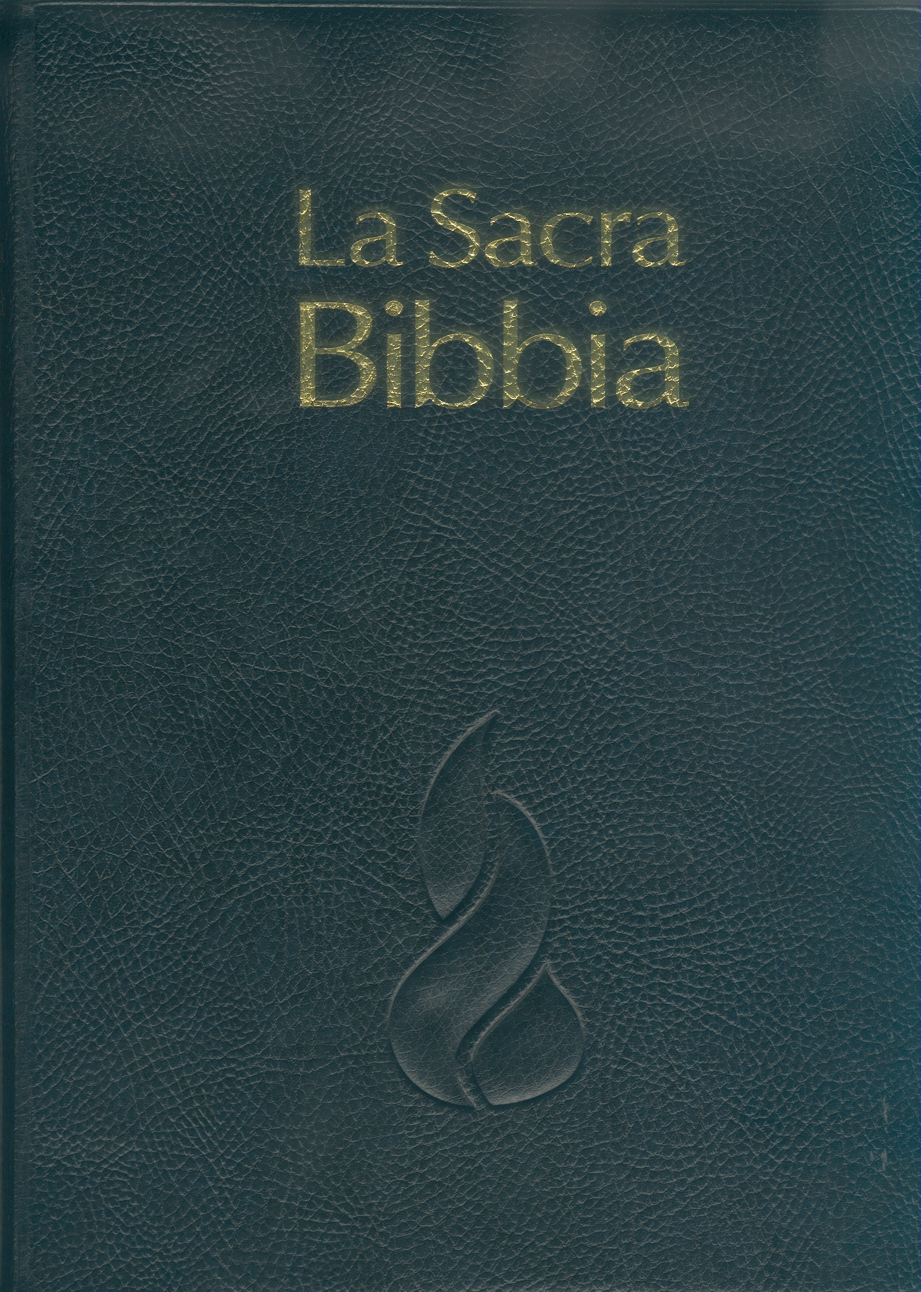 Italien, Bible NR d'étude avec parallèles souple PVC noir